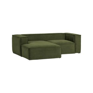 Kave Home Blok 2-zitsbank chaise longue Links groen