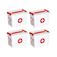 Q-line EHBO doos met inzet 9L rood - Set van 4 - thumbnail