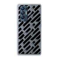 Zwarte vegen: Oppo Find X3 Neo Transparant Hoesje