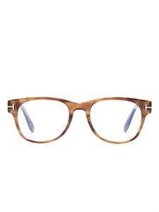 TOM FORD Eyewear lunettes de soleil rondes TF5898B - Marron