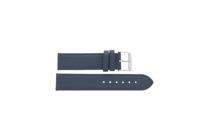 Horlogeband Universeel G629 Leder Blauw 20mm