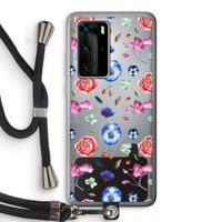 Bloemetjes: Huawei P40 Pro Transparant Hoesje met koord