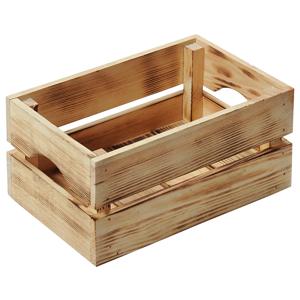 Kesper Fruitkisten opslagbox - old look - lichtbruin - hout - L30 x B20 x H15 cm   -