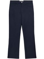 AMI Paris pantalon en laine à coupe droite - Bleu