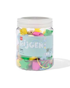 HEMA Emmer Houten Kralen Met Rijgkoord - 70 Stuks