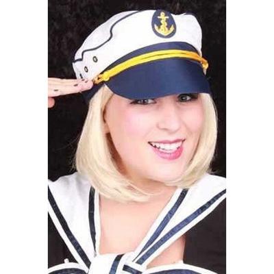Kapiteins petje - voor volwassenen - wit - carnaval - verkleden - maritiem