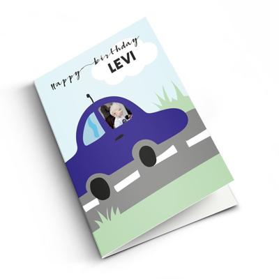 Verjaardagskaart met foto - XL - Staand