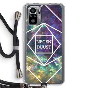 Negenduust ruimte: Xiaomi Redmi Note 10S Transparant Hoesje met koord