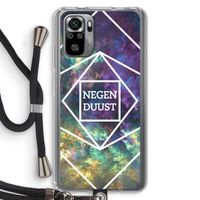 Negenduust ruimte: Xiaomi Redmi Note 10S Transparant Hoesje met koord