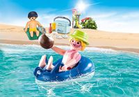 PLAYMOBIL Family Fun Badgast met Zwembanden 70112 - thumbnail
