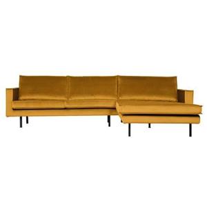 BePureHome Rodeo Chaise Longue Rechts - Velvet - Oker