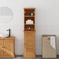 Badkamermeubelset met plank VIGO 2 pcs Bruin en Honingbruin