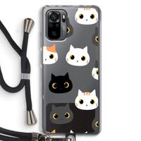 Katten: Xiaomi Redmi Note 10 Pro Transparant Hoesje met koord