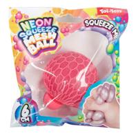 Toi-Toys Fun knijpbal neon mesh, 6 cm
