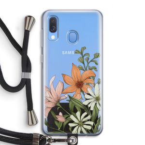 Floral bouquet: Samsung Galaxy A40 Transparant Hoesje met koord