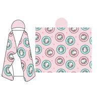 Hello Kitty fleece plaid met capuchon 120 x 150 cm - polyester