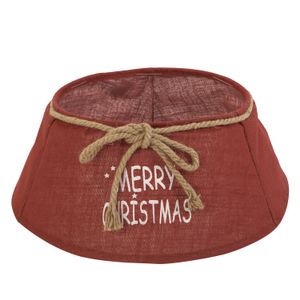 Kerstboommand Jute 60 cm Rood