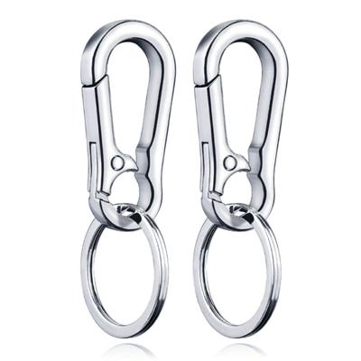Sleutelhanger Zilveren Karabijnhaak - Set van 2 stuks