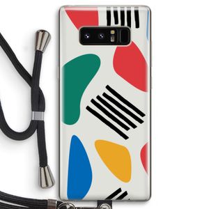 Illustratieve pop 1: Samsung Galaxy Note 8 Transparant Hoesje met koord