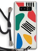 Illustratieve pop 1: Samsung Galaxy Note 8 Transparant Hoesje met koord