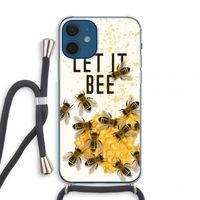 Let it bee: iPhone 12 mini Transparant Hoesje met koord