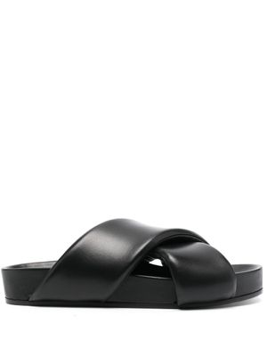Jil Sander sandales à brides croisées - Noir