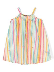 Missoni Kids robe sans manches à fleurs - Rose