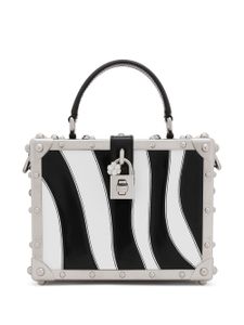 Dolce & Gabbana sac cabas à imprimé zébré - Blanc