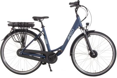 AMIGO E Faro S2 28 Inch 53 cm Dames 7V Rollerbrake Matblauw