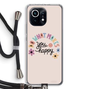Happy days: Xiaomi Mi 11 Transparant Hoesje met koord
