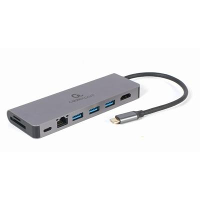 USB-HUB-C GEMBIRD A-CM-COMBO5-05 5-in-1 Zilverkleurig 100 W