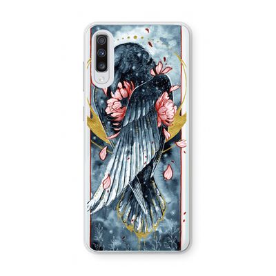 Golden Raven: Samsung Galaxy A70 Transparant Hoesje