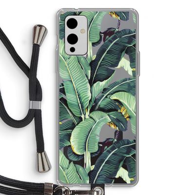 Bananenbladeren: OnePlus 9 Transparant Hoesje met koord