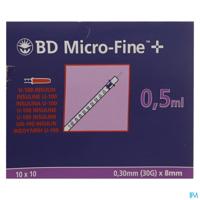 Bd Microfine+ Ins.spuit 0,5ml 30g 8,0mm100 324825