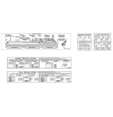 Seeburg V200 - VL200 - KD200 Electric Selector Paper Decals