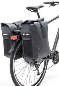 Newlooxs New looxs fietstas dubbel varo waterdicht grijs