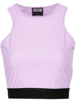 Versace Jeans Couture haut crop à bande logo - Violet - thumbnail