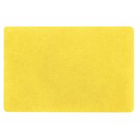 Spirella badkamer vloer kleedje/badmat tapijt - hoogpolig en luxe uitvoering - geel - 50 x 80 cm - Microfiber   -