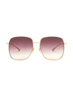 Gucci Eyewear lunettes de soleil à monture carrée - Rouge