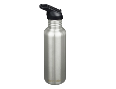 Klean Kanteen Drinkfles - classic - sportdop met flip - brushed stainless - 800 ml