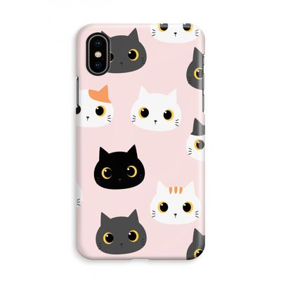 Katten: iPhone X Volledig Geprint Hoesje