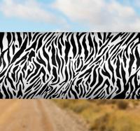Fiets stickers Grappig zebrapatroon - thumbnail