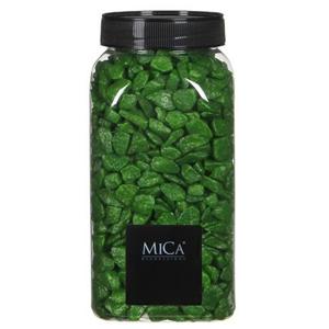 Mica Decorations Decoratie/hobby steentjes - gras groen - 650 ml - 5-8 mm