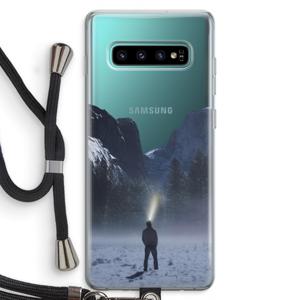 Wanderlust: Samsung Galaxy S10 Plus Transparant Hoesje met koord