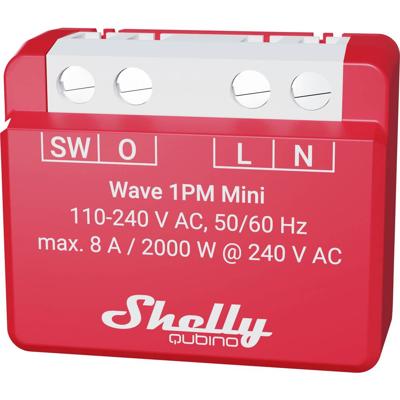 Shelly Shelly Qubino Wave 1PM Mini Schakel-meetactor Z-Wave