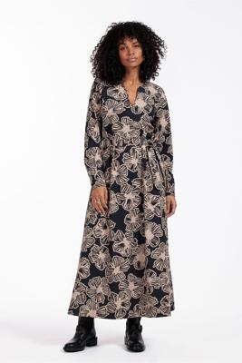 Studio Anneloes Felice Flower Dress 12449 Jurk 9022 Black/latte