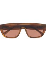 Thierry Lasry lunettes de soleil à effet écaille de tortue - Marron