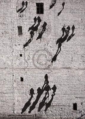 Kunstdruk Edition Street - Walking the Wall 50x70cm