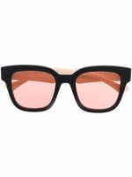 Gucci Eyewear lunettes de soleil à monture oversize - Tons neutres - thumbnail