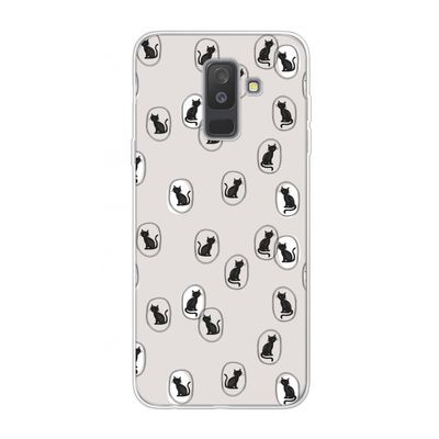 Miauw: Samsung Galaxy A6 Plus (2018) Transparant Hoesje